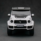 [Almost Real] 1:18 Mercedes-Benz 2023 G63 AMG 4x4 Brabus 800 White Model Car Die-Cast