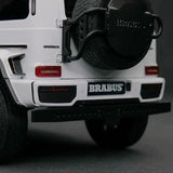 [Almost Real] 1:18 Mercedes-Benz 2023 G63 AMG 4x4 Brabus 800 White Model Car Die-Cast