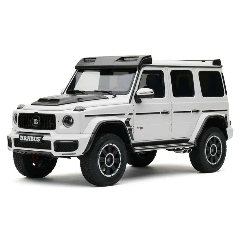 [Almost Real] 1:18 Mercedes-Benz 2023 G63 AMG 4x4 Brabus 800 White Model Car Die-Cast