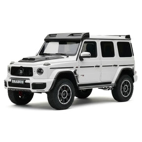 [Almost Real] 1:18 Mercedes-Benz 2023 G63 AMG 4x4 Brabus 800 White Model Car Die-Cast