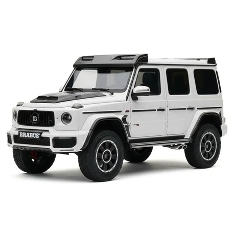[Almost Real] 1:18 Mercedes-Benz 2023 G63 AMG 4x4 Brabus 800 White Model Car Die-Cast