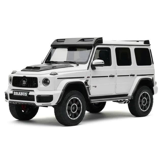 [Almost Real] 1:18 Mercedes-Benz 2023 G63 AMG 4x4 Brabus 800 White Model Car Die-Cast