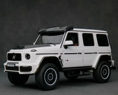 [Almost Real] 1:18 Mercedes-Benz 2023 G63 AMG 4x4 Brabus 800 White Model Car Die-Cast