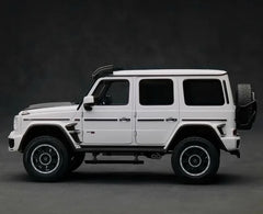 [Almost Real] 1:18 Mercedes-Benz 2023 G63 AMG 4x4 Brabus 800 White Model Car Die-Cast