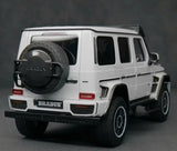 [Almost Real] 1:18 Mercedes-Benz 2023 G63 AMG 4x4 Brabus 800 White Model Car Die-Cast