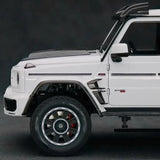 [Almost Real] 1:18 Mercedes-Benz 2023 G63 AMG 4x4 Brabus 800 White Model Car Die-Cast