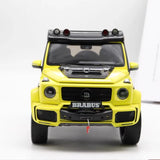 [Almost Real] 1:18 Mercedes-Benz 2023 G63 AMG 4x4 Brabus 800 Yellow Model Car Die-Cast