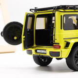 [Almost Real] 1:18 Mercedes-Benz 2023 G63 AMG 4x4 Brabus 800 Yellow Model Car Die-Cast