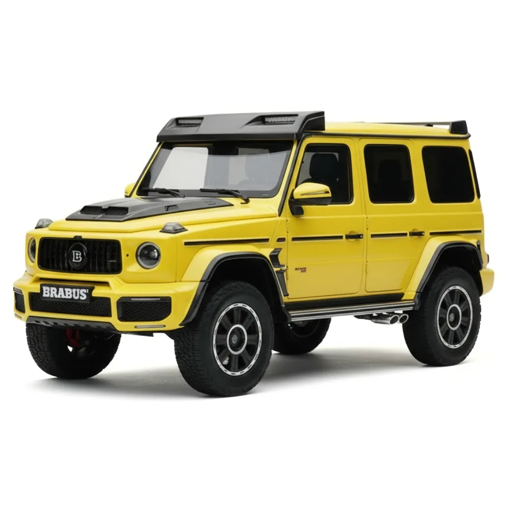 [Almost Real] 1:18 Mercedes-Benz 2023 G63 AMG 4x4 Brabus 800 Yellow Model Car Die-Cast