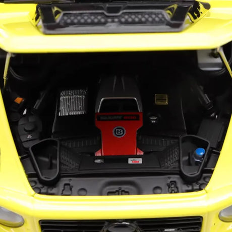 [Almost Real] 1:18 Mercedes-Benz 2023 G63 AMG 4x4 Brabus 800 Yellow Model Car Die-Cast
