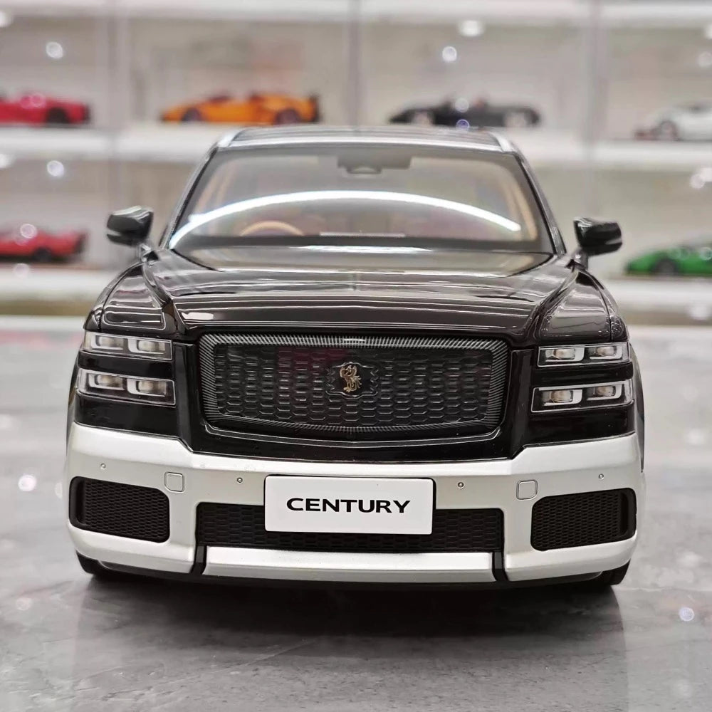[Almost Real] 1:18 Toyota 2023 Century SUV Black Model Car Die-Cast