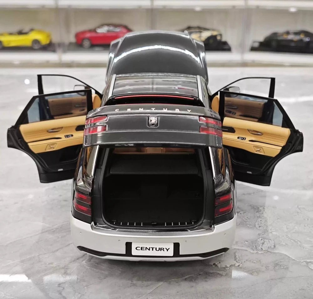 [Almost Real] 1:18 Toyota 2023 Century SUV Black Model Car Die-Cast