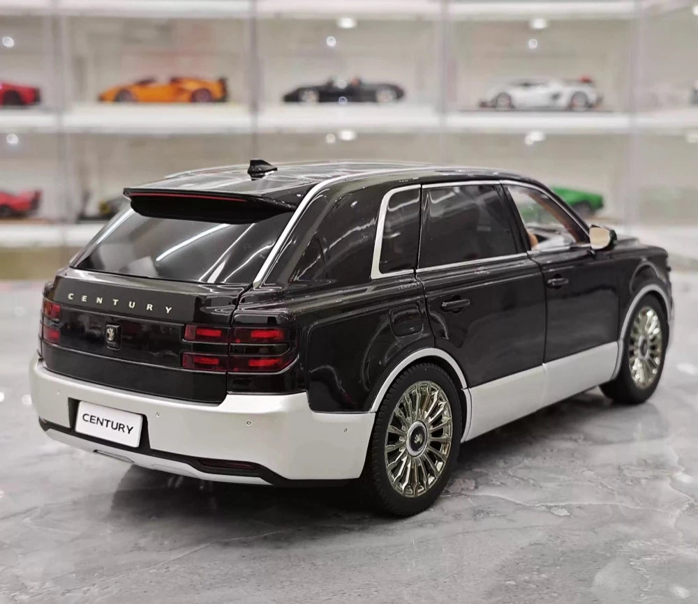 [Almost Real] 1:18 Toyota 2023 Century SUV Black Model Car Die-Cast