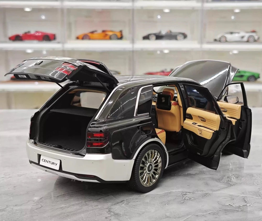 [Almost Real] 1:18 Toyota 2023 Century SUV Black Model Car Die-Cast