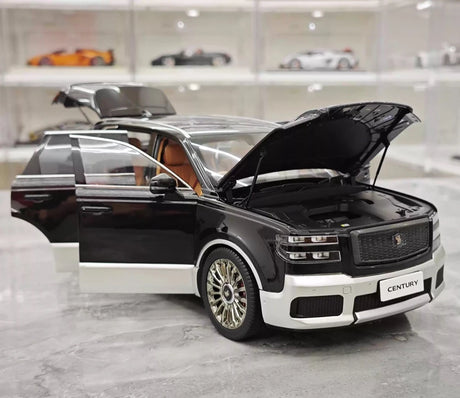 [Almost Real] 1:18 Toyota 2023 Century SUV zwart modelauto Die-Cast