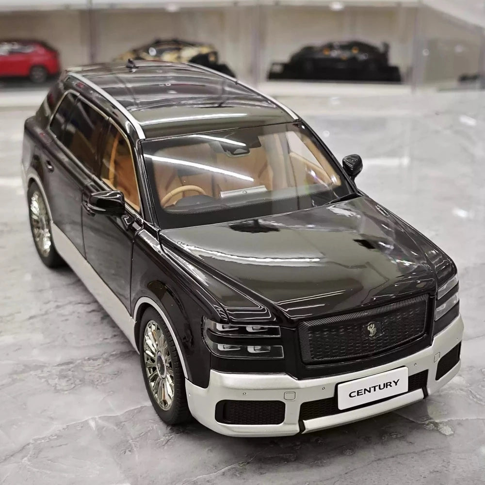 [Almost Real] 1:18 Toyota 2023 Century SUV Black Model Car Die-Cast