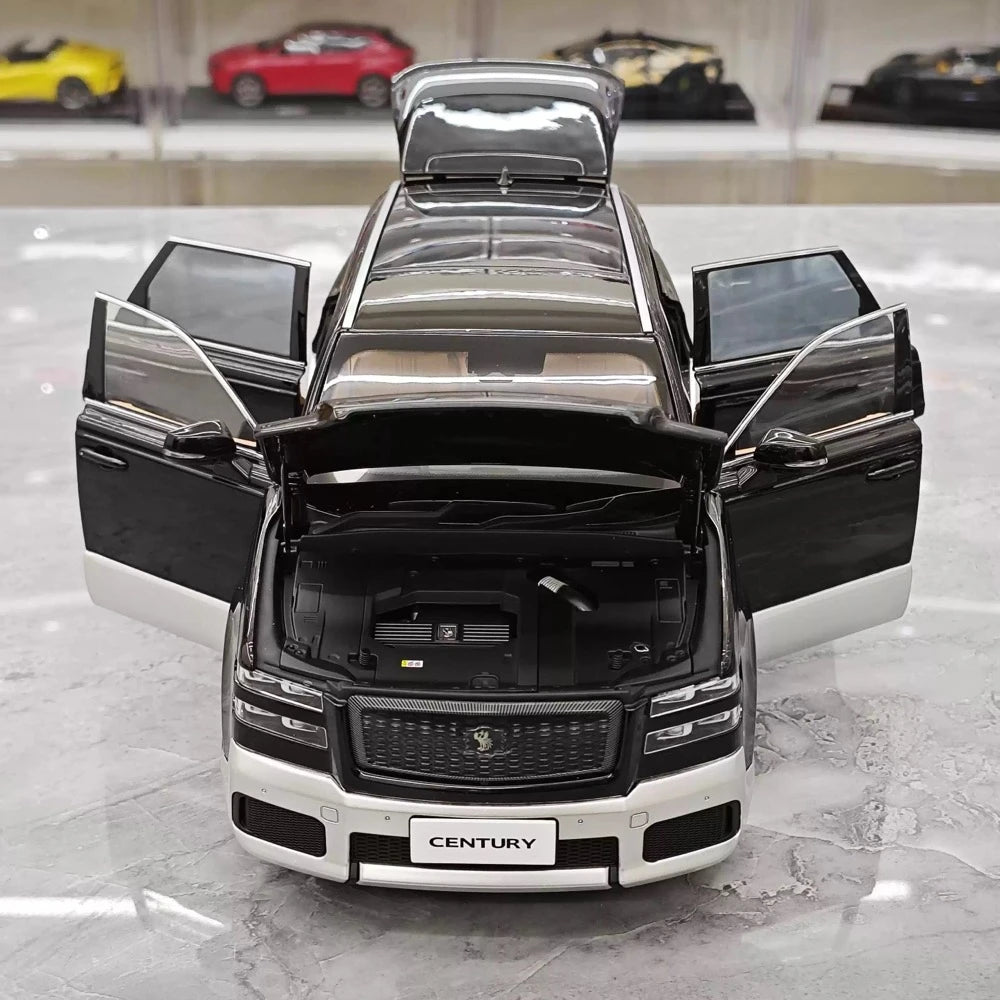 [Almost Real] 1:18 Toyota 2023 Century SUV Black Model Car Die-Cast