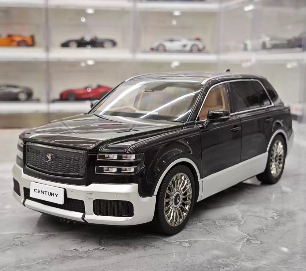 [Almost Real] 1:18 Toyota 2023 Century SUV Black Model Car Die-Cast