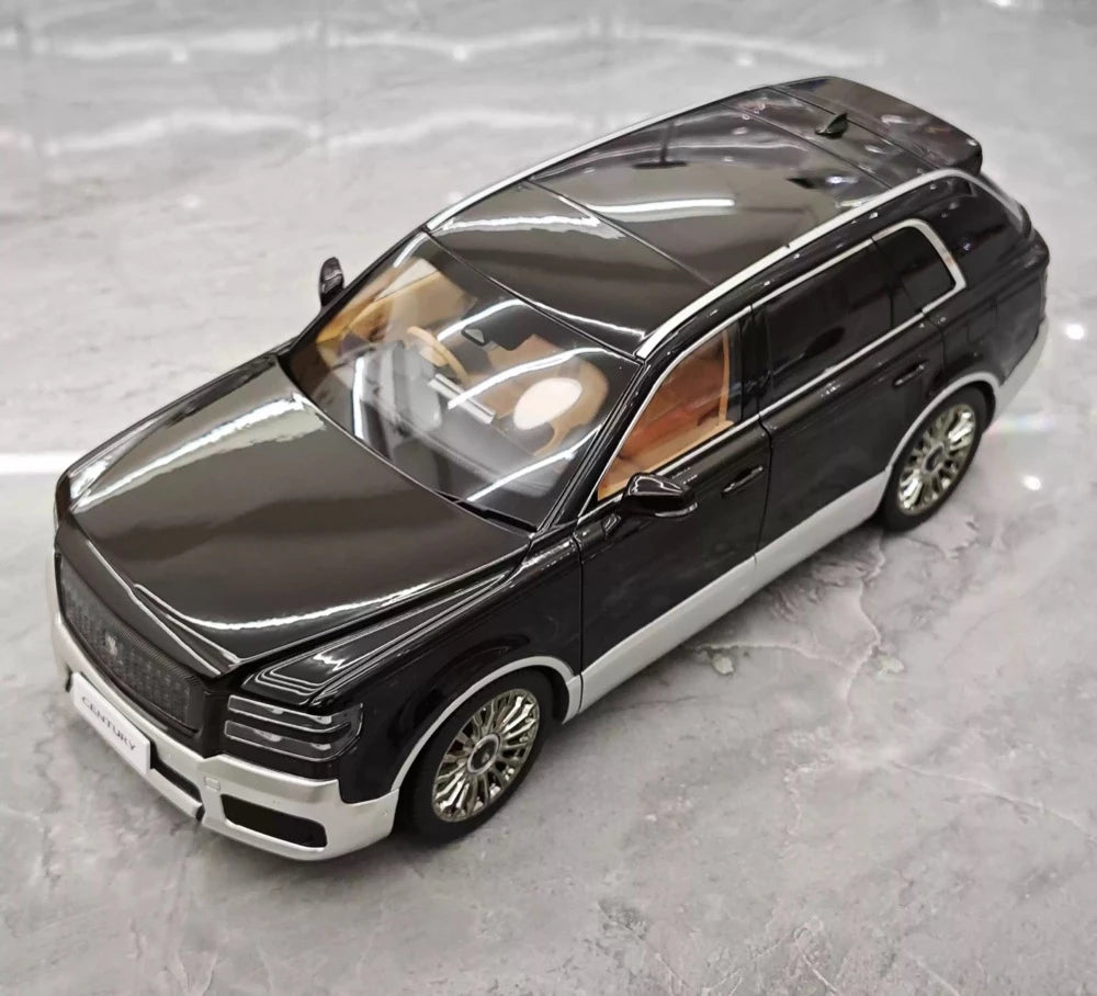 [Almost Real] 1:18 Toyota 2023 Century SUV Black Model Car Die-Cast