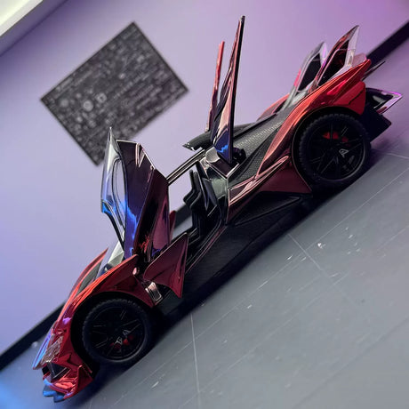 Apollo 2022 Project Evo Métallique Red 1:24 – Modèle d’exposition en métal moulé sous pression