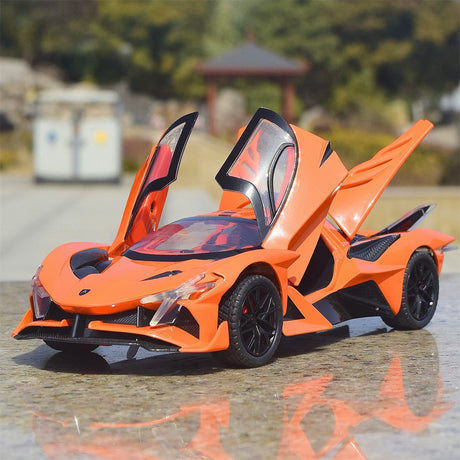 Apollo 2022 Project Evo Orange 1:24 – Modèle d’exposition en métal moulé sous pression