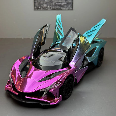 Apollo 2022 Project Evo Pink Gradient 1:24 – Modèle d’exposition en métal moulé sous pression