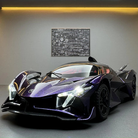 Apollo 2022 Project Evo Purple 1:24 – Modèle d’exposition en métal moulé sous pression