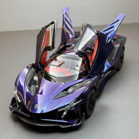 Apollo 2022 Project Evo Purple 1:24 – Modèle d’exposition en métal moulé sous pression