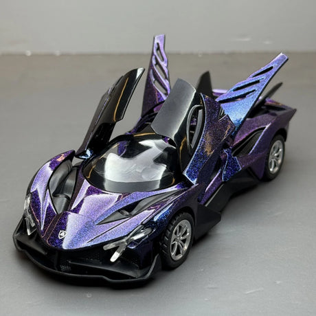 Apollo 2022 Project Evo Purple 1:36 – Modèle d’exposition en métal moulé sous pression
