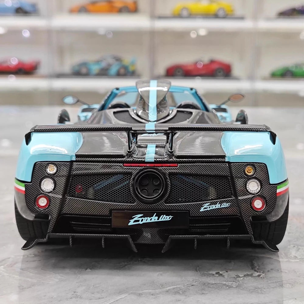 [Almost Real] 1:18 Pagani 2009 Zonda Uno Roadster blu modellino di auto Die-Cast