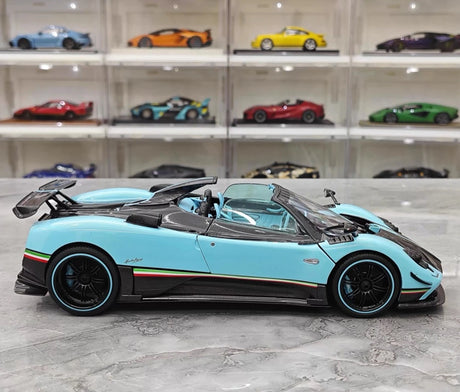 [Almost Real] 1:18 Pagani 2009 Zonda Uno Roadster Blue Model Car Die-Cast