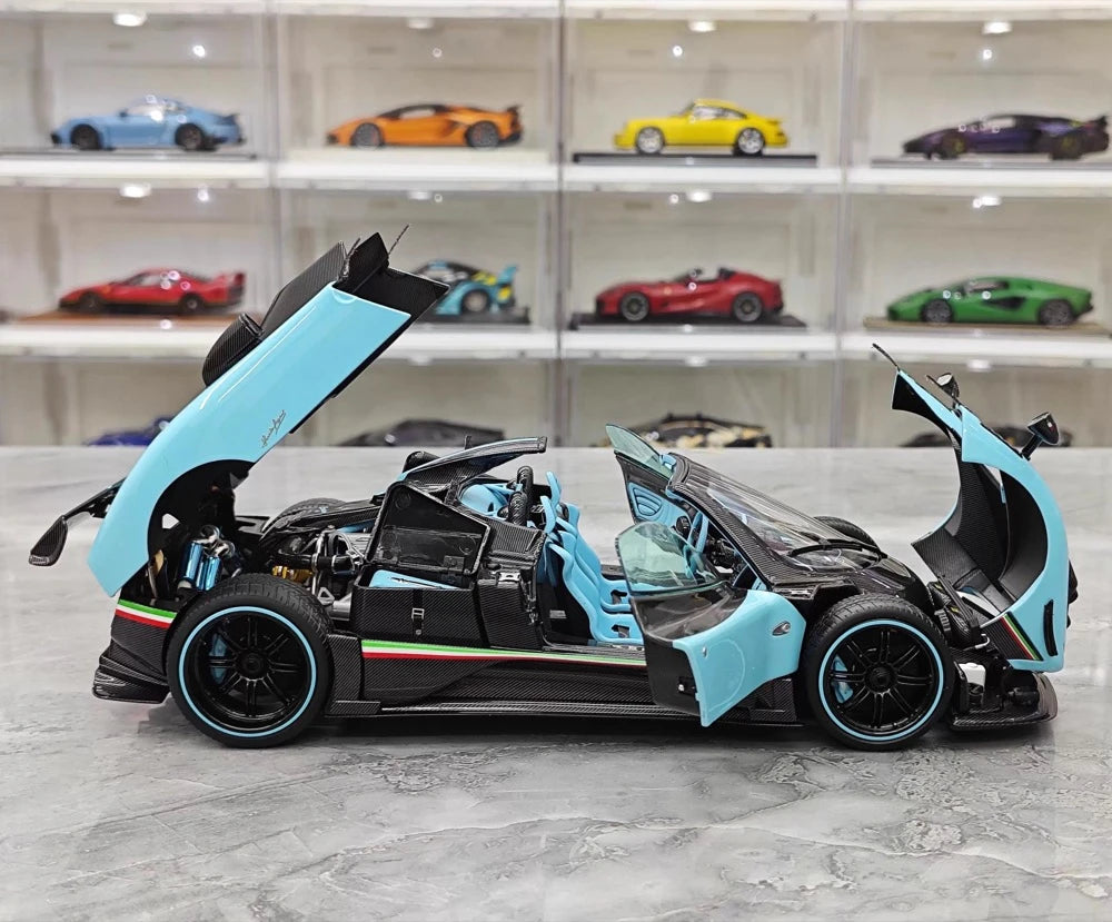 [Almost Real] 1:18 Pagani 2009 Zonda Uno Roadster blauw modelauto Die-Cast