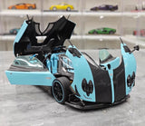 [Almost Real] 1:18 Pagani 2009 Zonda Uno Roadster blauw modelauto Die-Cast