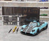 [Almost Real] 1:18 Pagani 2009 Zonda Uno Roadster blauw modelauto Die-Cast