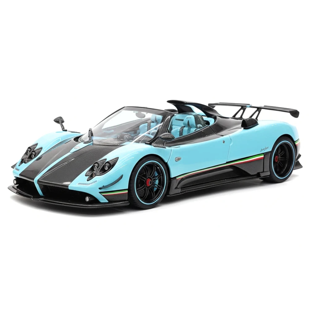 [Almost Real] 1:18 Pagani 2009 Zonda Uno Roadster blu modellino di auto Die-Cast