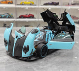 [Almost Real] 1:18 Pagani 2009 Zonda Uno Roadster blauw modelauto Die-Cast