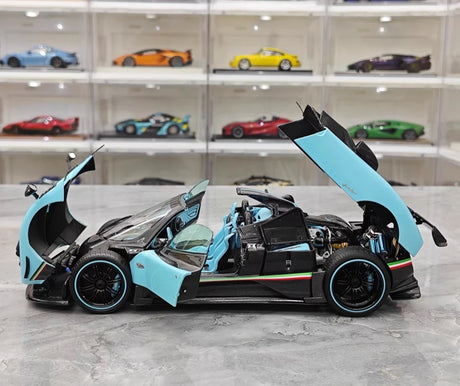 [Almost Real] 1:18 Pagani 2009 Zonda Uno Roadster Blue Model Car Die-Cast