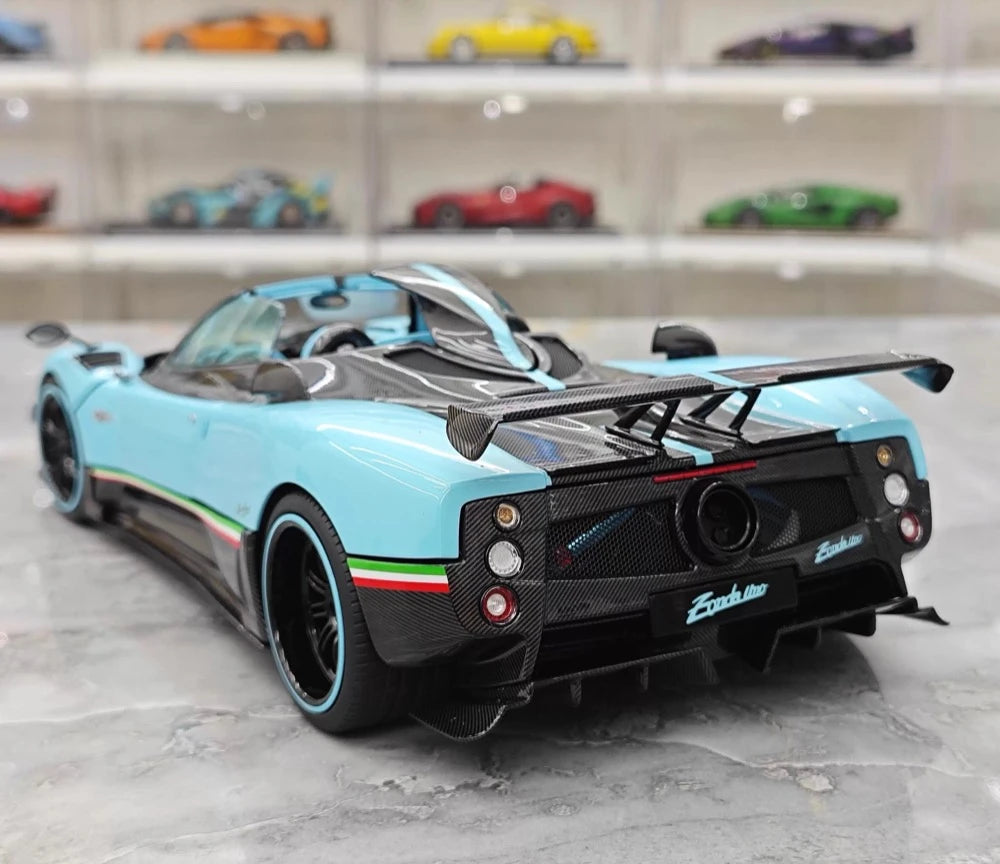 [Almost Real] 1:18 Pagani 2009 Zonda Uno Roadster blauw modelauto Die-Cast