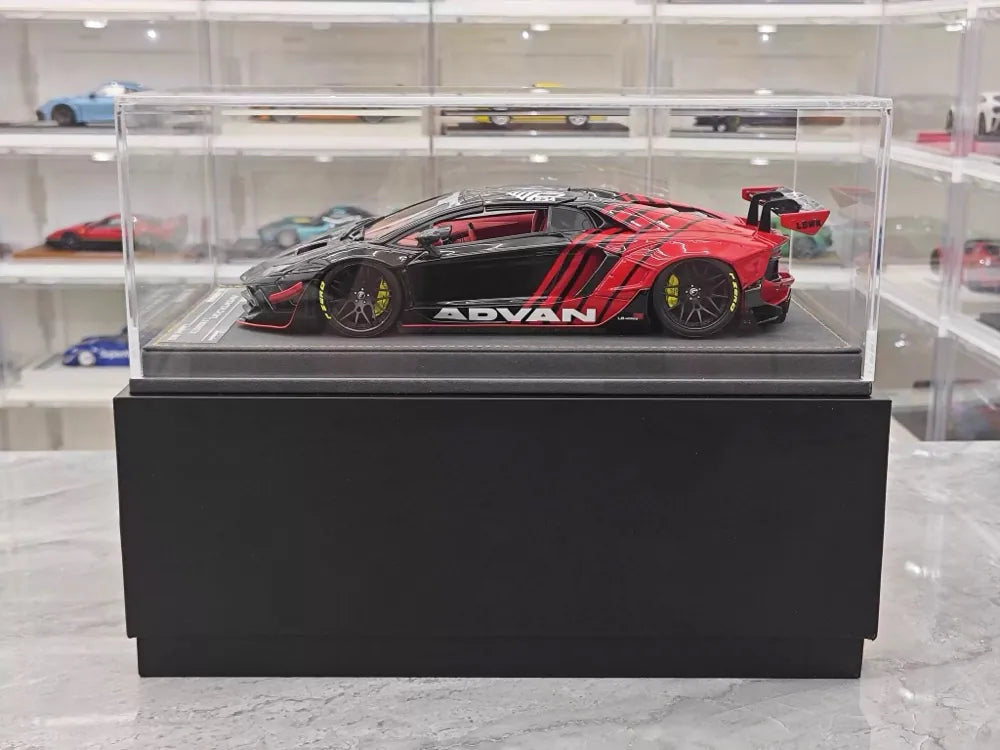 [Ares Model] 1:18 Lamborghini 2022 Aventador 2.0 Roadster Advan Livery Model Car Resin
