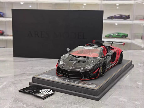 [Ares Model] 1:18 Lamborghini 2022 Aventador 2.0 Roadster Advan Livery Model Car Resin
