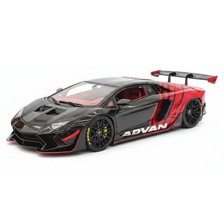 [Ares Model] 1:18 Lamborghini 2022 Aventador 2.0 Roadster Advan Livery Model Car Resin