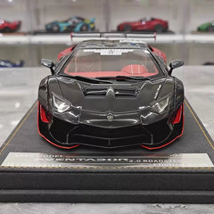 [Ares Model] 1:18 Lamborghini 2022 Aventador 2.0 Roadster Advan Livery Model Car Resin