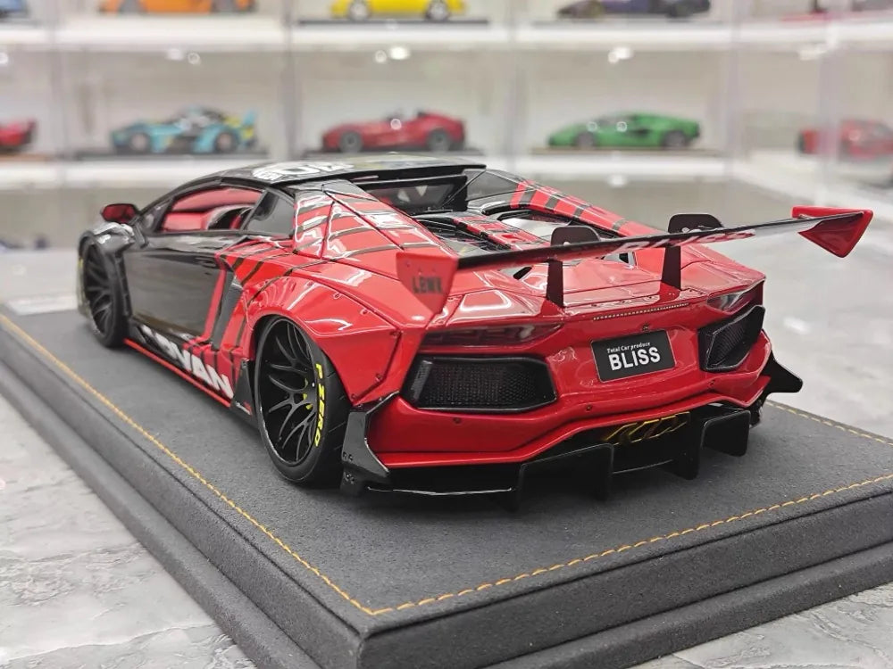 [Ares Model] 1:18 Lamborghini 2022 Aventador 2.0 Roadster Advan Livery Model Car Resin