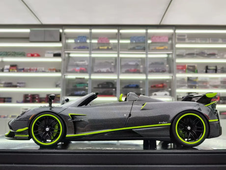 AustraLux Pagani 2019 Huayra Roadster BC Carbon Fiber Green 1:18 – Collectible Resin Model Resin