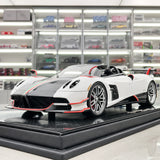 AustraLux Pagani 2019 Huayra Roadster BC White 1:18 – Collectible Resin Model Resin