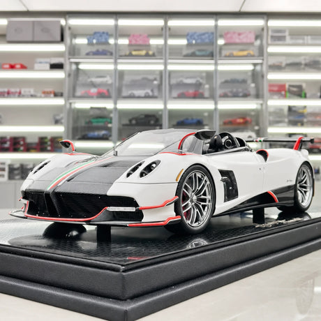 AustraLux Pagani 2019 Huayra Roadster BC White 1:18 – Collectible Resin Model Resin