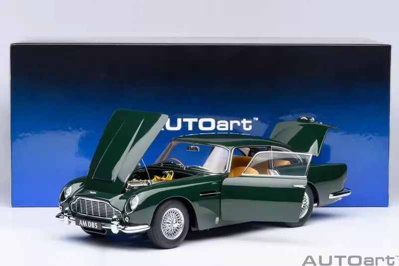 [AutoArt] 1:18 Aston Martin 1963 DB5 Green Model Car Die-Cast