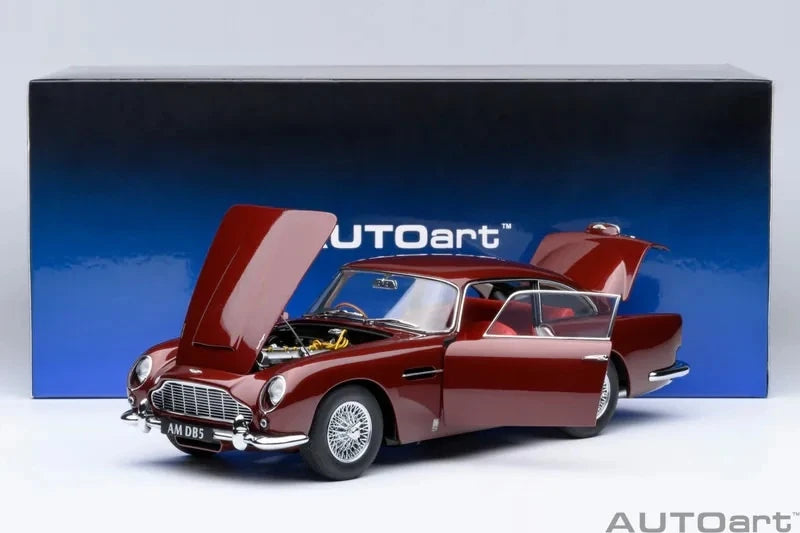 [AutoArt] 1:18 Aston Martin 1963 DB5 Magenta Model Car Die-Cast