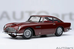 [AutoArt] 1:18 Aston Martin 1963 DB5 Magenta Model Car Die-Cast