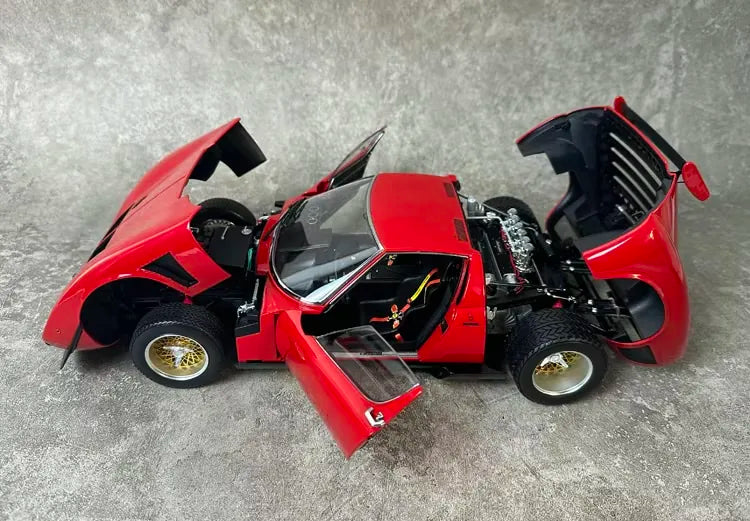 [AutoArt] 1:18 Lamborghini 1975 Miura Jota SVR Red Model Car Die-Cast